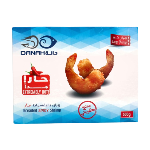 ربيان بالبقسماط حار ربيان كبير 500جم دانة